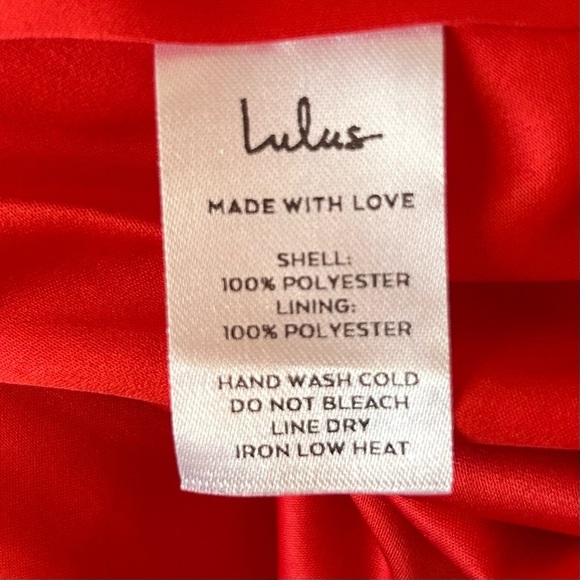 NWT, Lulus Love in Bloom Red Floral Print Off-the-Shoulder High-Low Dress, S - Picture 14 of 15